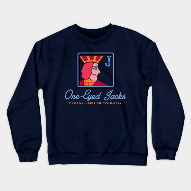 One-Eyed Jacks Crewneck Sweatshirt by MindsparkCreative